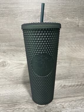 Starbucks Jelly Studded Tumbler Dark Green Matte Venti 24 oz